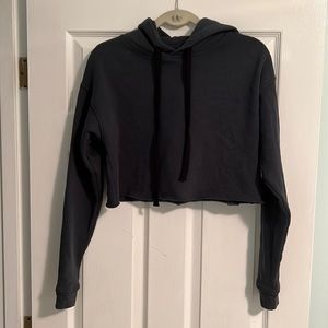 Alo cropped hoodie in navy